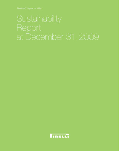 Thumbnail Pirelli
 Sustainability Report 2009