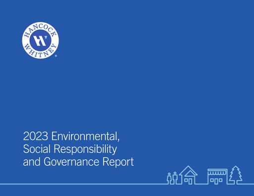 Thumbnail Hancock Whitney ESG Report 2023