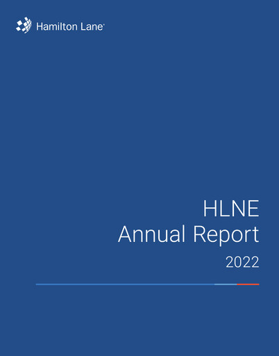 Thumbnail Hamilton Lane Annual Report 2022