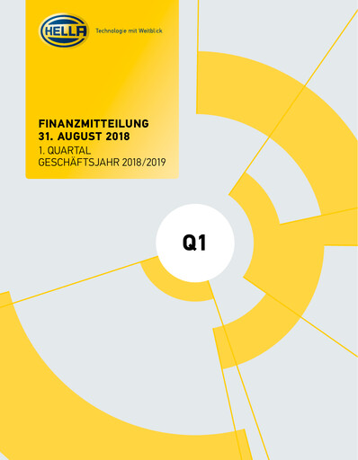 Thumbnail HELLA Quarterly Report 2018-2019-q1