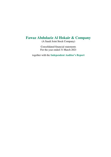 Miniature Cenomi Retail (Fawaz Abdulaziz Al Hokair & Company) Bilan financier 2021