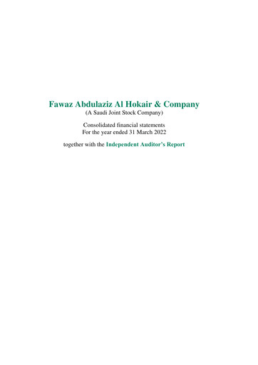 Miniature Cenomi Retail (Fawaz Abdulaziz Al Hokair & Company) Bilan financier 2022