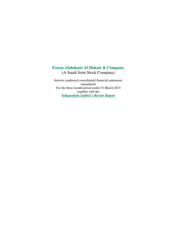 Thumbnail Cenomi Retail (Fawaz Abdulaziz Al Hokair & Company) Financial Statement 2023-q1