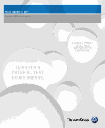 Thumbnail Thyssenkrupp Annual Report 2006