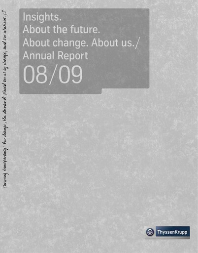 Thumbnail Thyssenkrupp Annual Report 2009