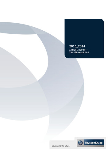 Thumbnail Thyssenkrupp Annual Report 2014