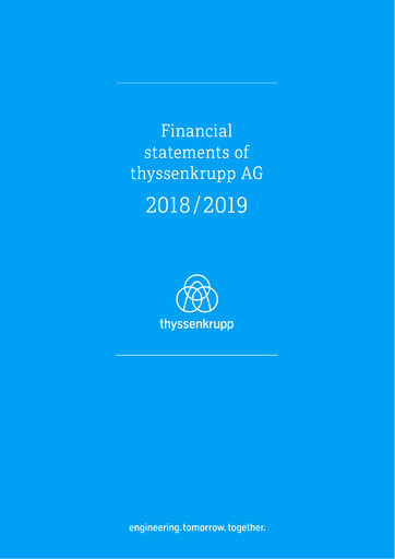 Thumbnail Thyssenkrupp Financial Statement 2019