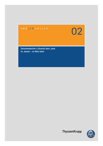 Thumbnail Thyssenkrupp Half-year Report 2005-h1