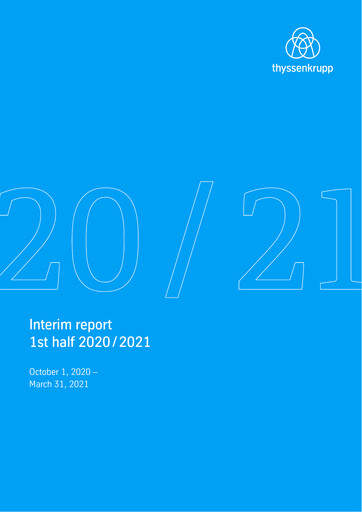 Thumbnail Thyssenkrupp Half-year Report 2021-h1