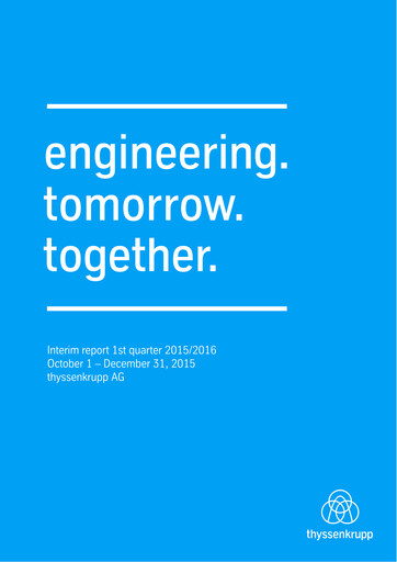 Vorschaubild Thyssenkrupp Quartalsbericht 2016-q1