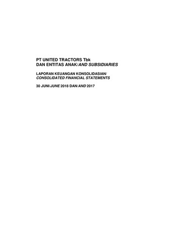 Thumbnail United Tractors
 Half-year Report 2018-h1