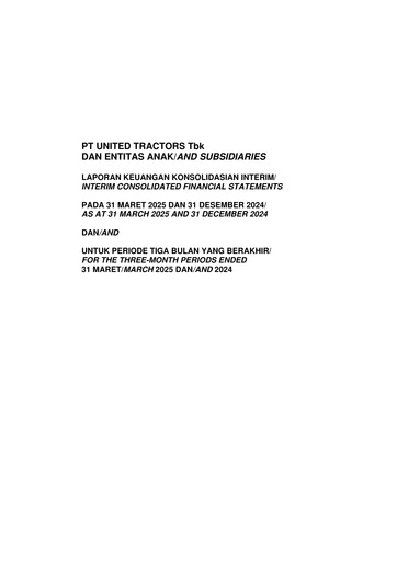 Thumbnail United Tractors
 Quarterly Report 2025-q1