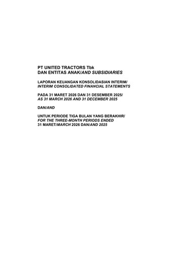 Thumbnail United Tractors
 Quarterly Report 2026-q1