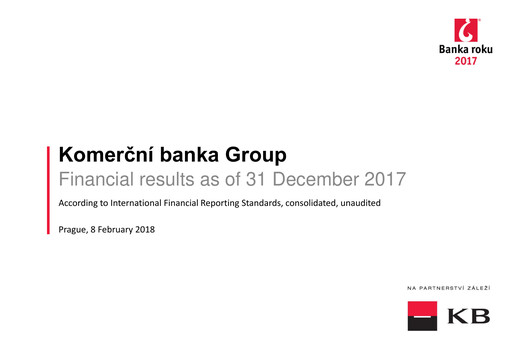 Thumbnail Komerční banka Financial Report 2017