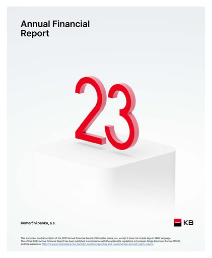 Miniature Komerční banka Rapport financier 2023
