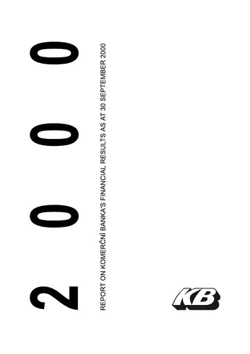 Thumbnail Komerční banka Quarterly Report 2000-q3