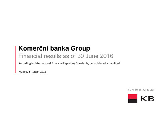 Thumbnail Komerční banka Quarterly Report 2016-q2