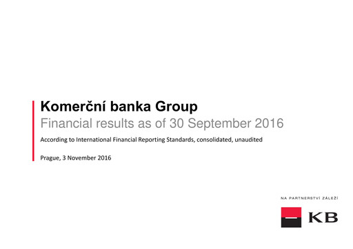 Thumbnail Komerční banka Quarterly Report 2016-q3
