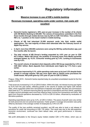 Thumbnail Komerční banka Quarterly Report 2019-q1