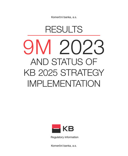 Thumbnail Komerční banka Quarterly Report 2023-q3