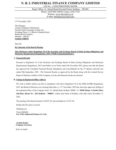 Thumbnail N.B.I. Industrial Finance Quarterly Report 2025-q2