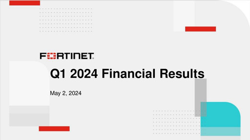 Thumbnail Fortinet Quarterly Report 2024-q1