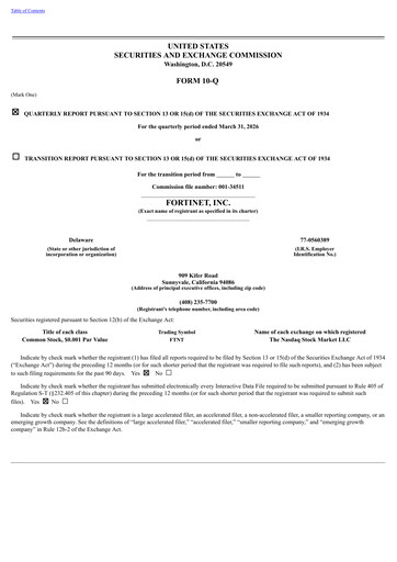 Thumbnail Fortinet Quarterly Report 2026-q1