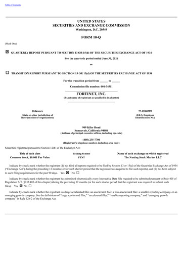 Thumbnail Fortinet Quarterly Report 2026-q2