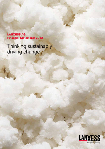 Thumbnail Lanxess Financial Statement 2012