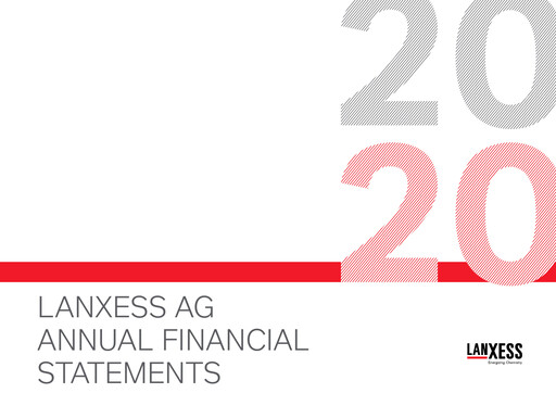Thumbnail Lanxess Financial Statement 2020