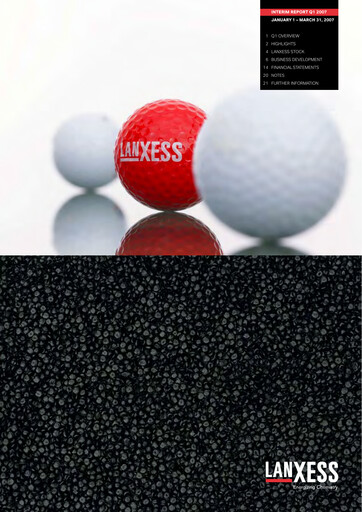 Thumbnail Lanxess Quarterly Report 2007-q1