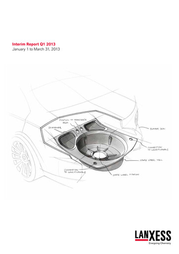 Thumbnail Lanxess Quarterly Report 2013-q1