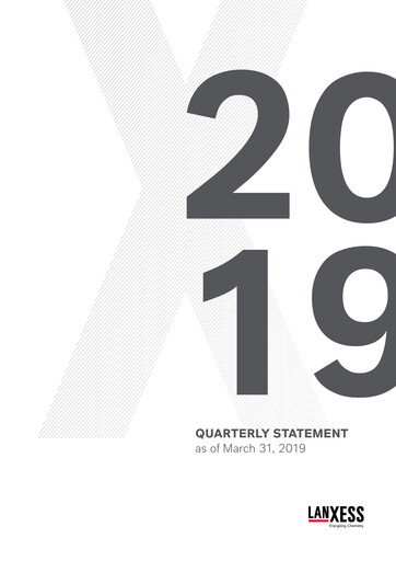 Thumbnail Lanxess Quarterly Report 2019-q1