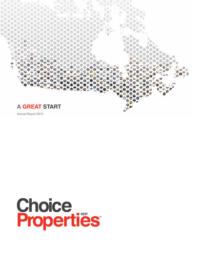 Thumbnail Choice Properties REIT Annual Report 2013