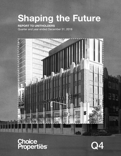 Thumbnail Choice Properties REIT Annual Report 2018