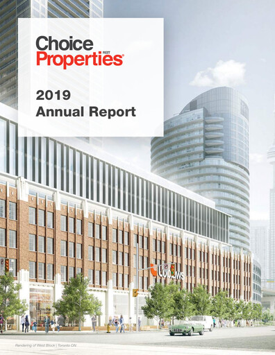 Thumbnail Choice Properties REIT Annual Report 2019