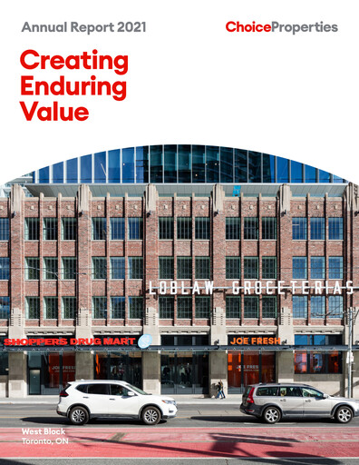 Thumbnail Choice Properties REIT Annual Report 2021