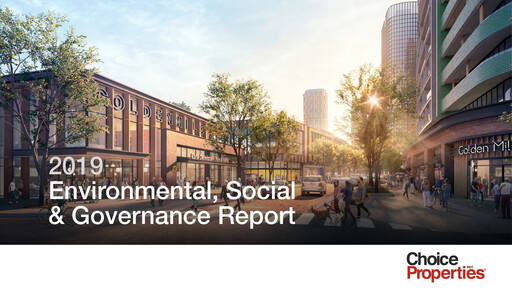 Thumbnail Choice Properties REIT ESG Report 2019