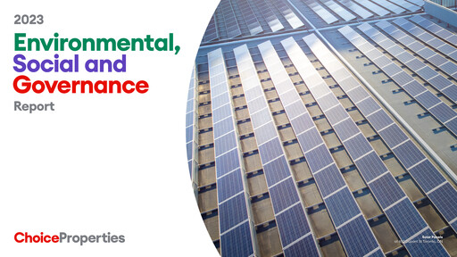 Thumbnail Choice Properties REIT ESG Report 2023
