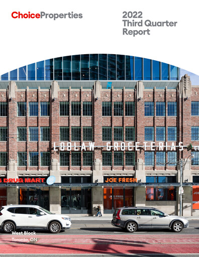 Thumbnail Choice Properties REIT Quarterly Report 2022-q3