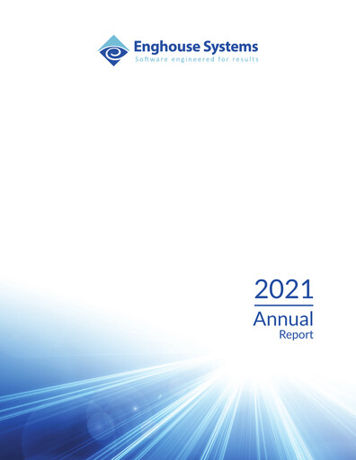 Thumbnail Enghouse Systems Annual Report 2021