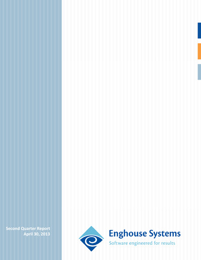 Vorschaubild Enghouse Systems Quartalsbericht 2013-q2