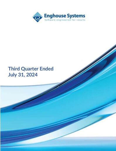 Thumbnail Enghouse Systems Quarterly Report 2024-q3