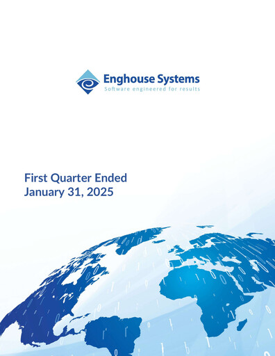 Thumbnail Enghouse Systems Quarterly Report 2025-q1