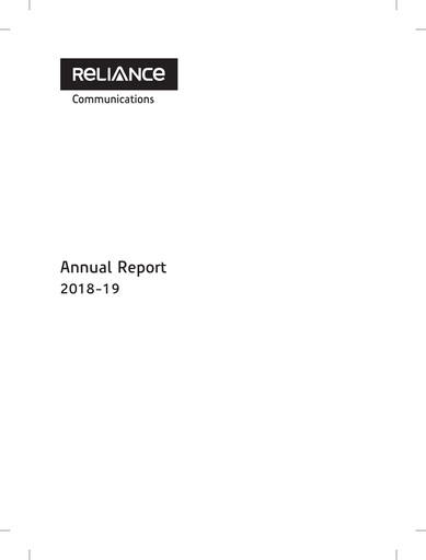 Miniature Reliance Communications
 Rapport annuel 2018-2019