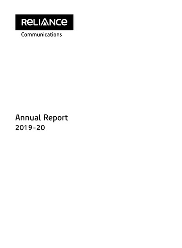 Miniature Reliance Communications
 Rapport annuel 2019-2020