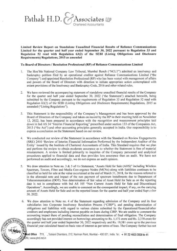 Thumbnail Reliance Communications
 Quarterly Report 2022-q2