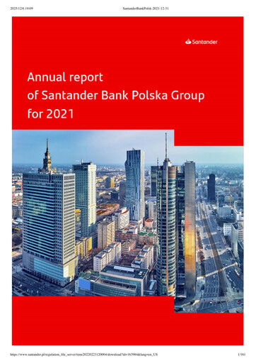 Thumbnail Santander Polska Annual Report 2021
