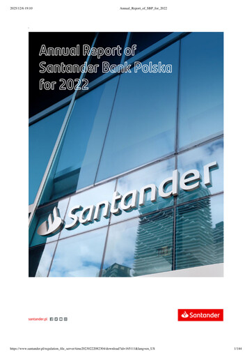 Thumbnail Santander Polska Annual Report 2022
