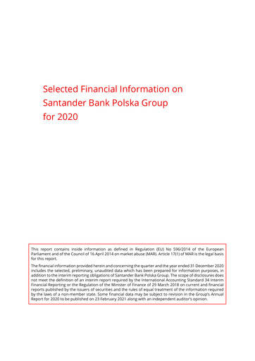 Thumbnail Santander Polska Financial Statement 2020